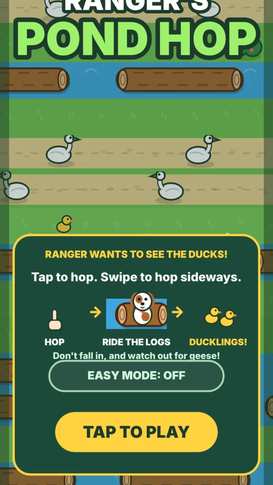 Ranger's Pond Hop screenshot 1