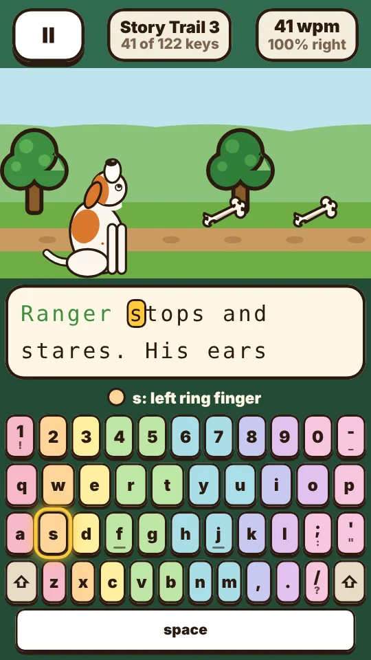 TYPING TRAIL screenshot 3